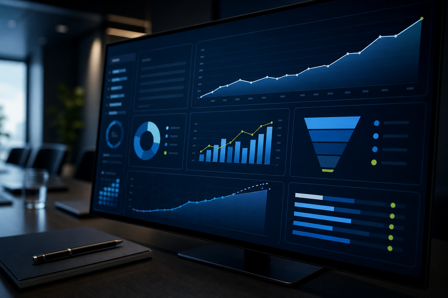 Revenue dashboard screen